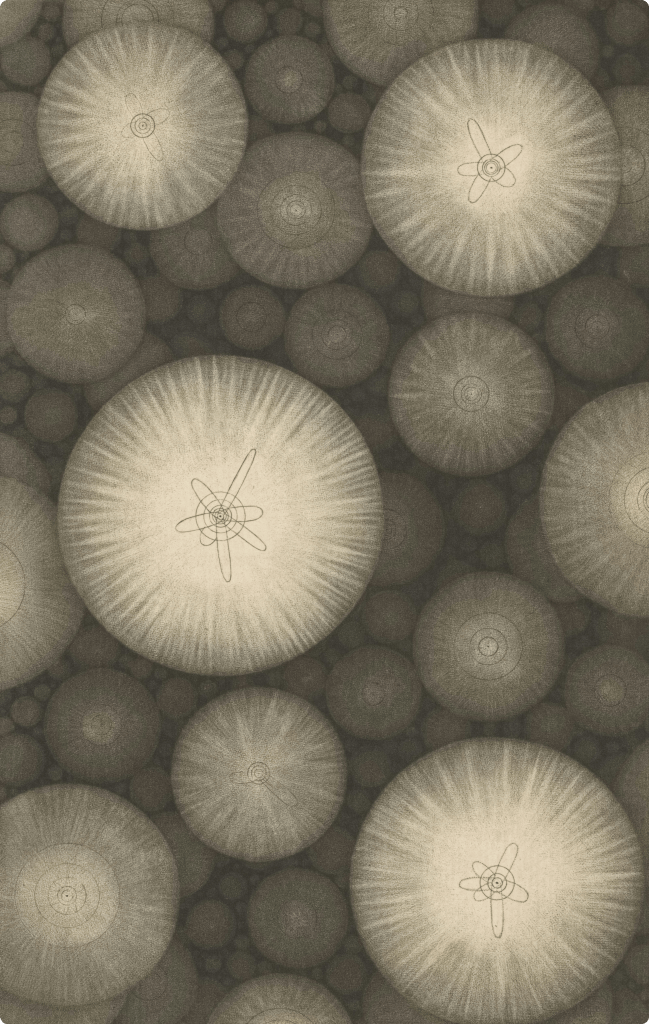 Fungal colonies growing on agar plates